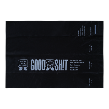 GOODSH!T dog waste bags, 4-pack box, 80% recycled material