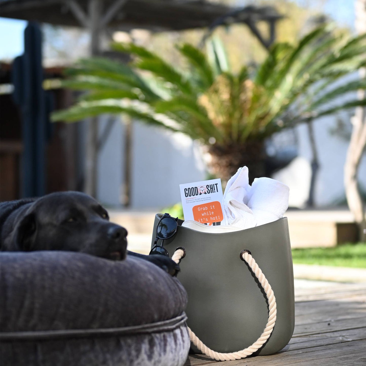GOODSH!T dog waste bags, 8-pack box, 80% recycled material