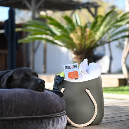 GOODSH!T dog waste bags, 8-pack box, 80% recycled material