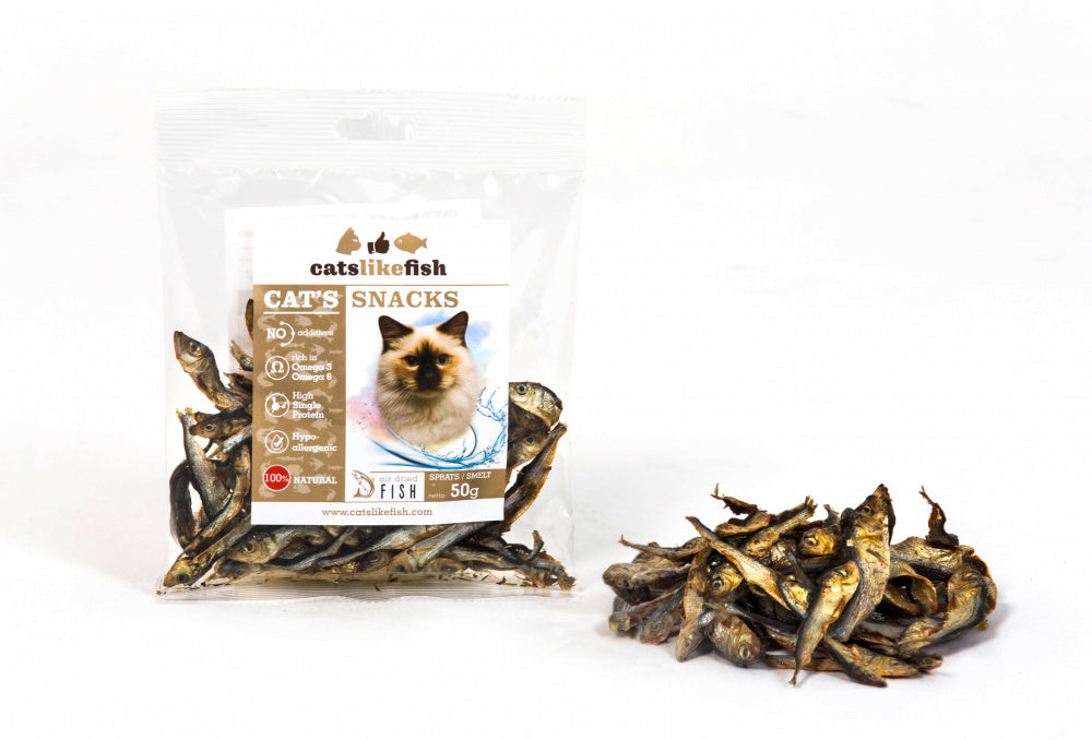 Dried Sprat Cat Treats