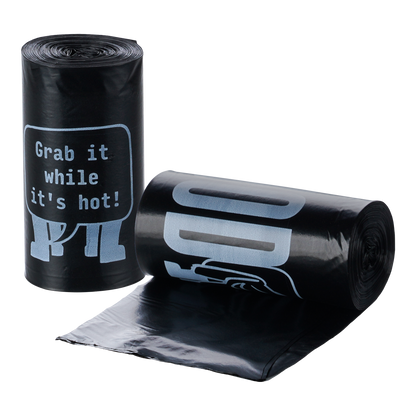 GOODSH!T dog waste bags, 8-pack box, 80% recycled material